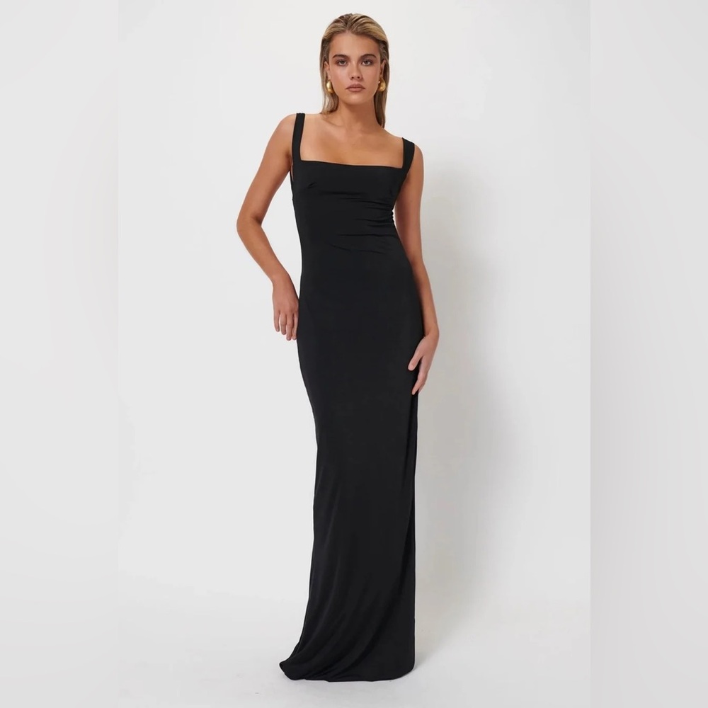 Jaus Helena Gown (Effie Kats) with Low Back - Black, Size Small